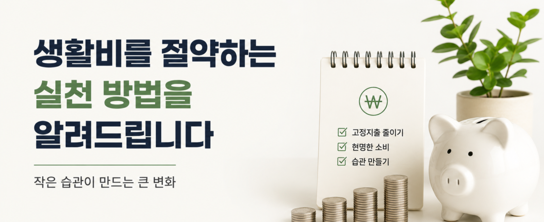 생활비 절약 방법 10가지, 누구나 실천하는 절약 노하우