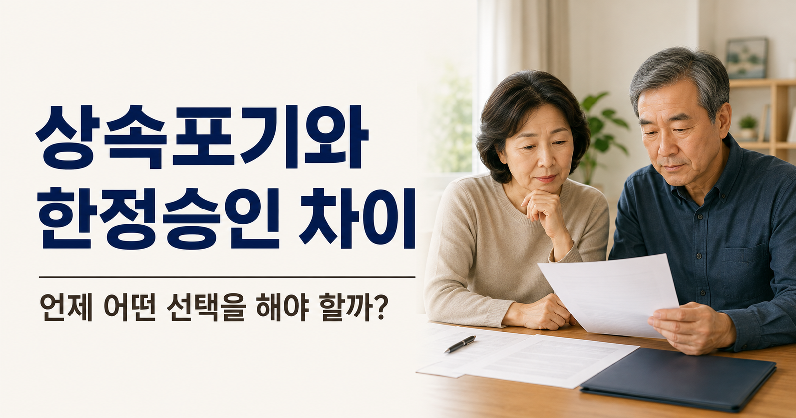 상속포기와 한정승인의 차이, 언제 어떤 선택을 해야 할까?