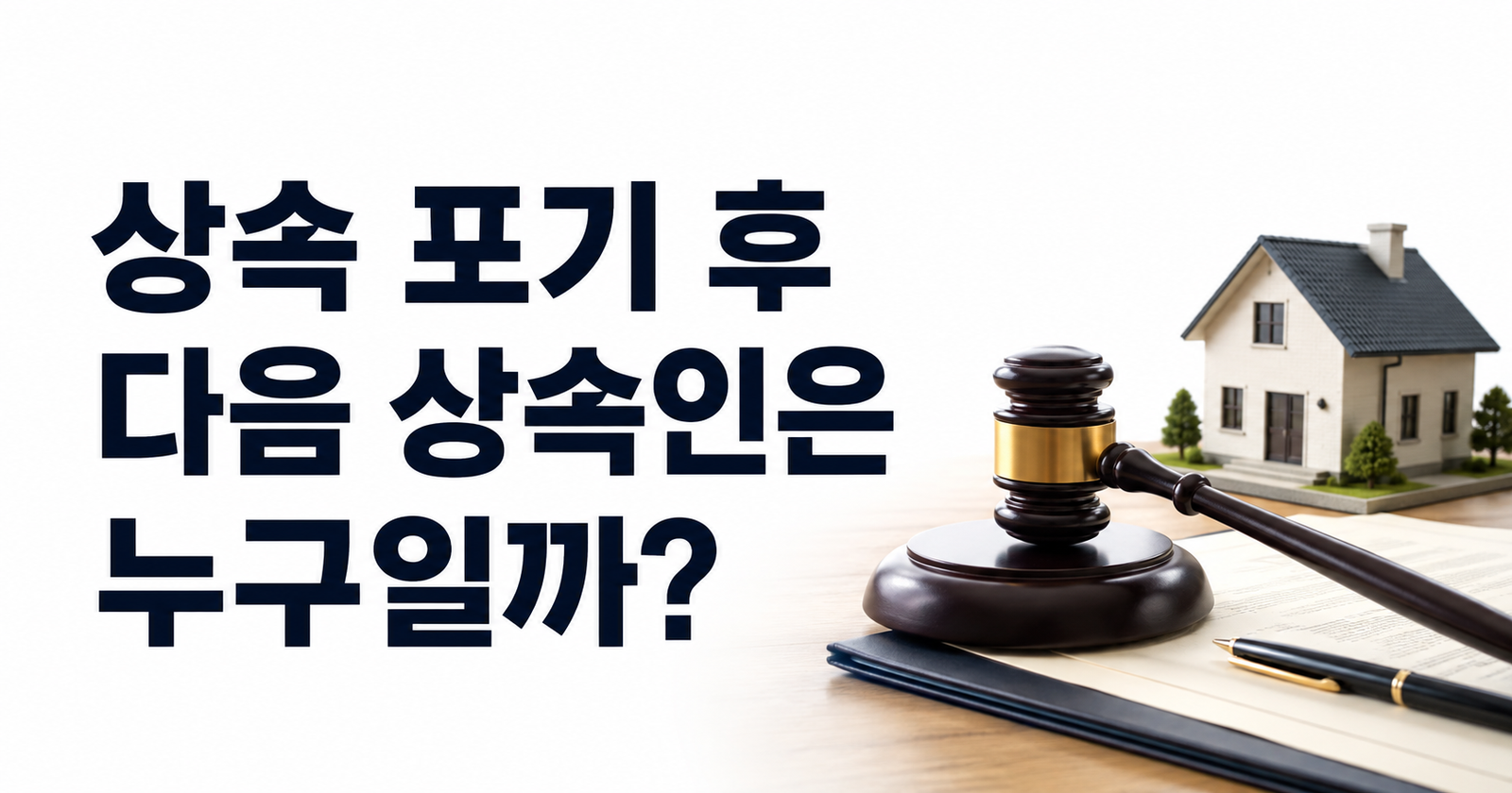 상속 포기 후 다음 상속인은 누구일까? 상속 순위 총정리