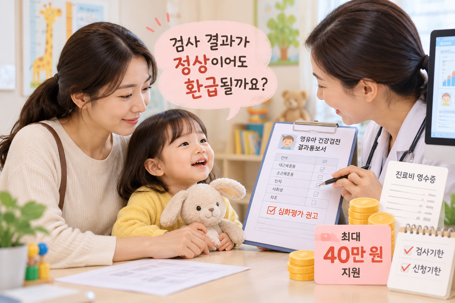 영유아 발달 정밀검사비, 검사 결과 정상이어도 환급될까?｜서류·신청기한